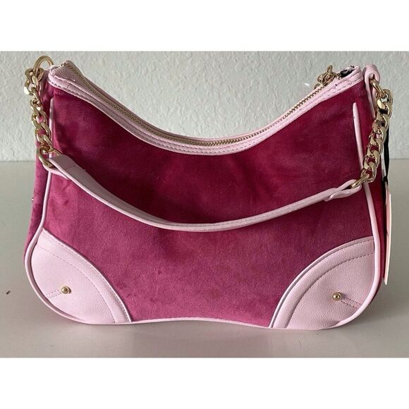 Juicy Couture Dreamy Juicy Shoulder Bag Raspberry Tart Light Pink Viral NEW - Picture 7 of 12